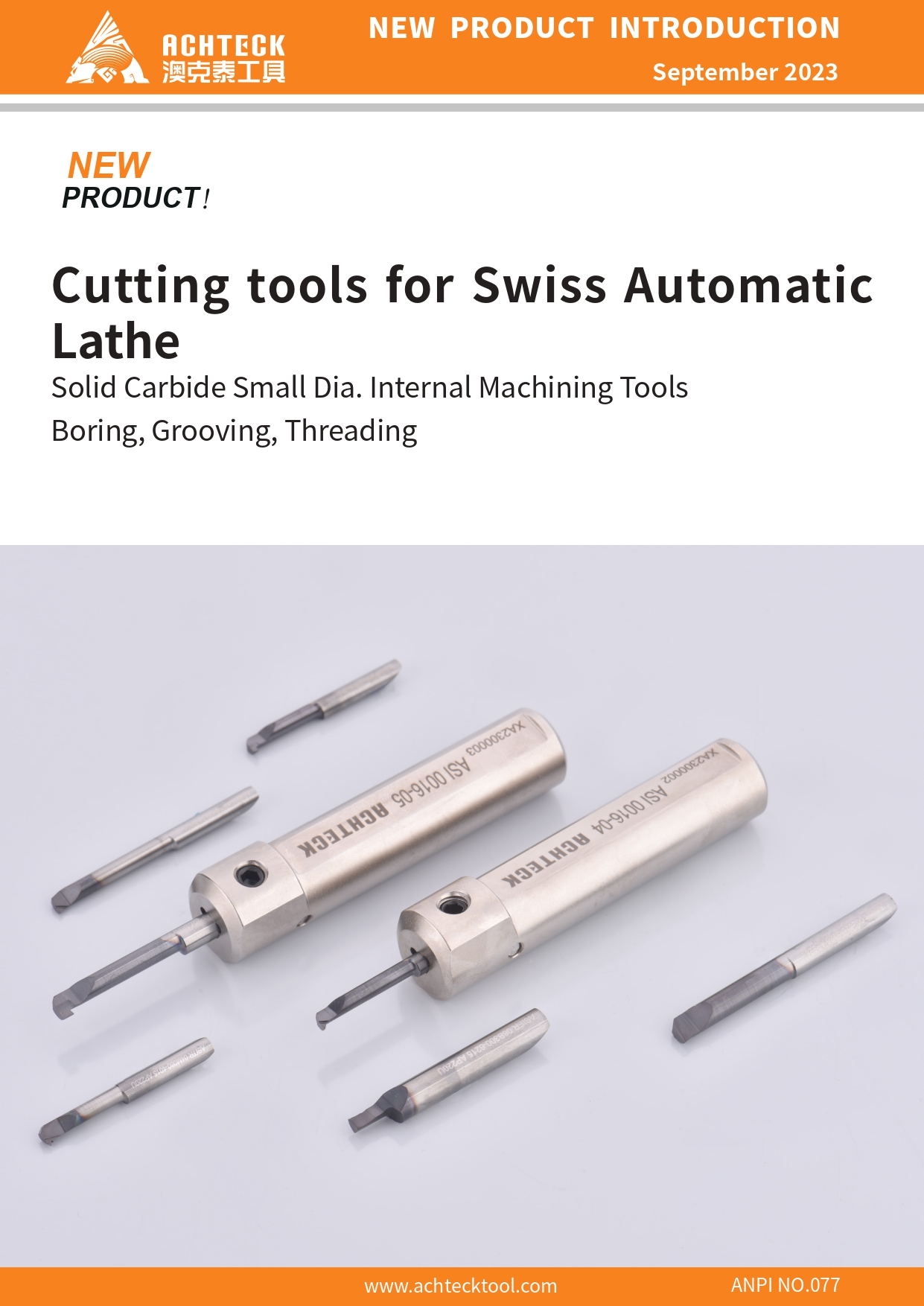 Small dia. internal machining tools ASI CUTTING TOOL SERIES