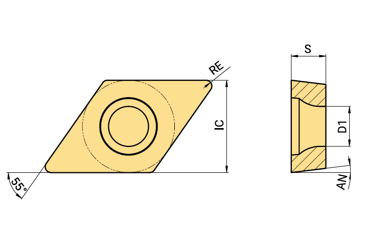 DCMT 11T308-F2K AT210A